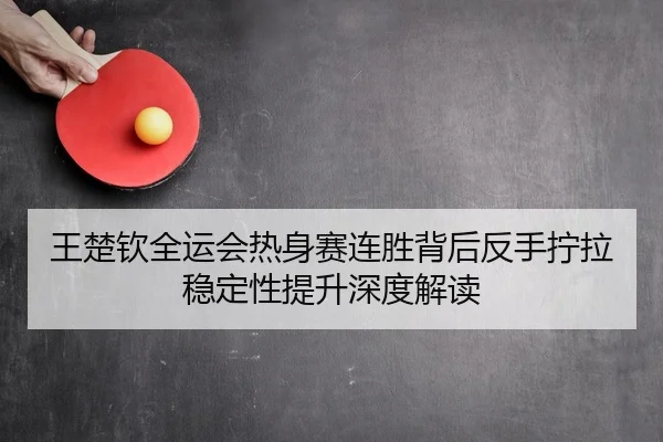 王楚钦全运会热身赛连胜背后反手拧拉稳定性提升深度解读